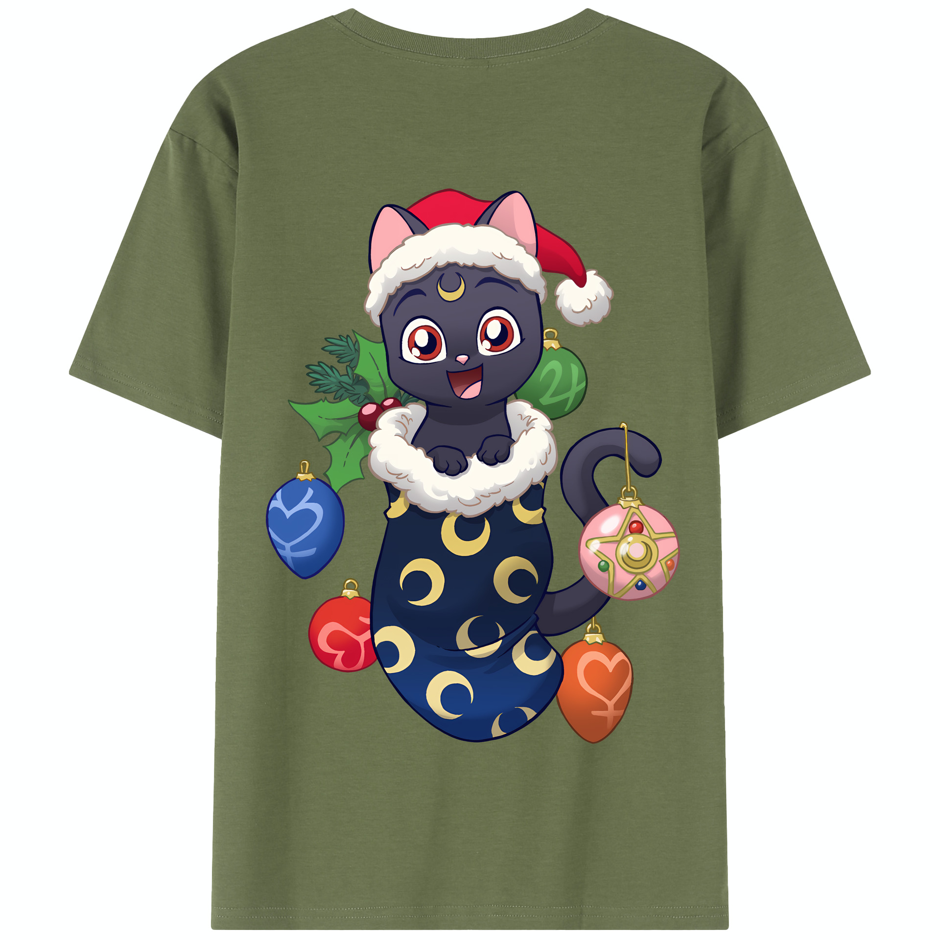 （画像用） 美少女戦士セーラームーン Sailor Moon 綿100％半袖Tシャツ（背面プリント）